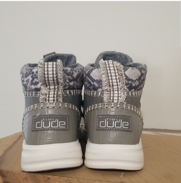 NEW! Hey Dude Gray Ankle Boots Sz 8 NWT 11/14 - Picture 8 of 8